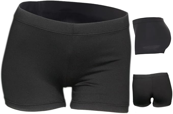 Occasion: Perfect for dance, gymnastics, fitness, ballet, playwear, yoga and so on, Little Girls' Sparkle Dance Tumbling Athletic Compression Shorts Gymnastics Shorts for Girls