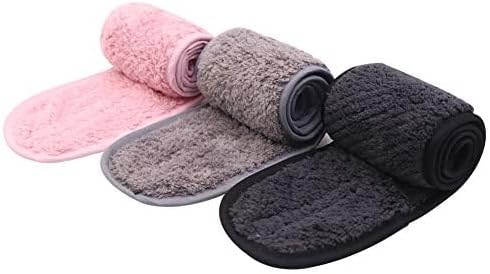 Crafted from premium quality microfiber towel cloth, our spa headbands offer an unparalleled soft touch against your skin, 6 Pieces Spa Facial Headbands Adjustable Head Wraps for women- GIRLS