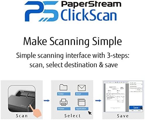 Fujitsu SP-1130Ne Easy-to-Use Colour Duplex Document Scanner with Automatic Document Feeder (ADF) and Twain Driver
