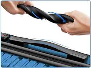 Lightweight Suitcases with Wheels PC+ABS Durable Travel Luggage TSA Lock