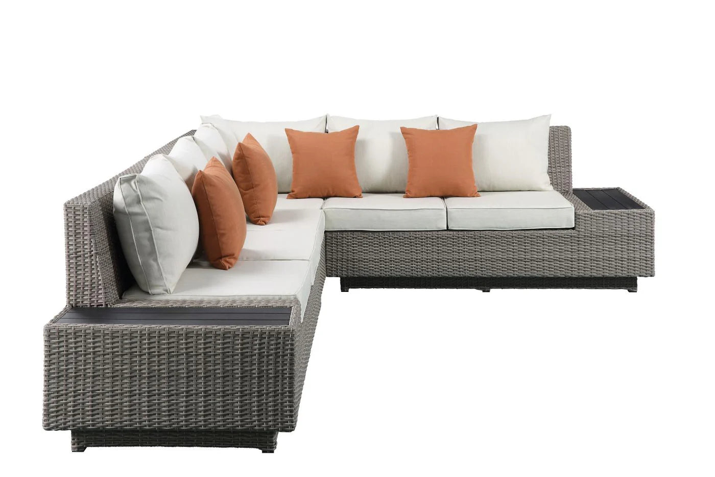 classic styling and glamorous outdoor elements, The Island Pebbles Patio Sectional;