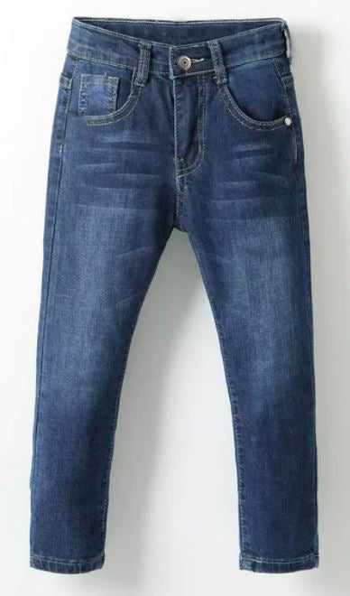 straight-fit, stretch jeans feature classic five-pocket denim styling and a classic, straight silhouette, making them an everyday go-to for your child's wardrobe.
