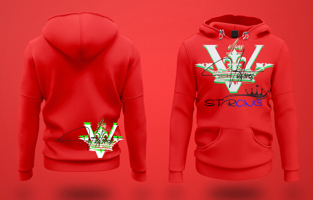 VIKTORIOUS - STRONG Pullover Hooded Sweatshirt Long sleeve