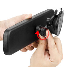 245mm Rear View Mirror with Suction Cup,9.6'' Flat Rear View Mirror with Suction Cup, The mirror size of the rearview mirror is 9.6 x 2.8 inches. It adopts a flat mirror design,