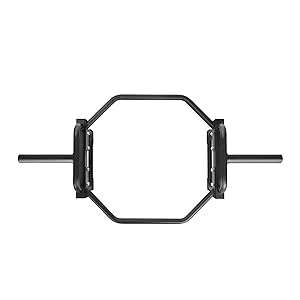 heavy-duty steel. It's designed to endure the most rigorous of workouts while supporting high weight loads,  Two-Handle for Squats, Deadlifts, Shrugs & Power Pulls