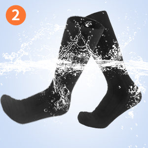c heating socks are the forefoot and instep, which bring warmth to the feet. The heating is fast and even, 4000Mah Rechargeable Battery,3-Gear Winter Battery Foot Warmer Socks
