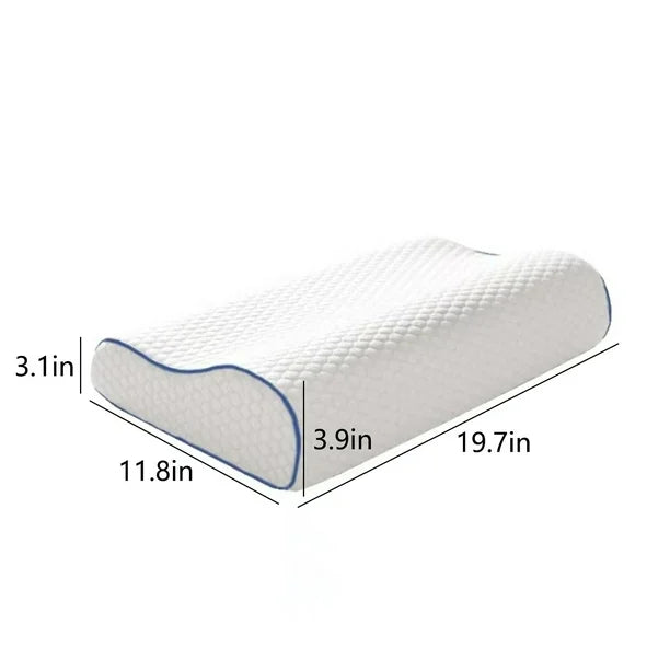 Pillow for Side Back and Stomach Sleepers Removable Breathable Cotton Cover Two Level of Height on Clearance,Pillows Natural Premium Latexes Pillow Extra Soft Standard Latexes