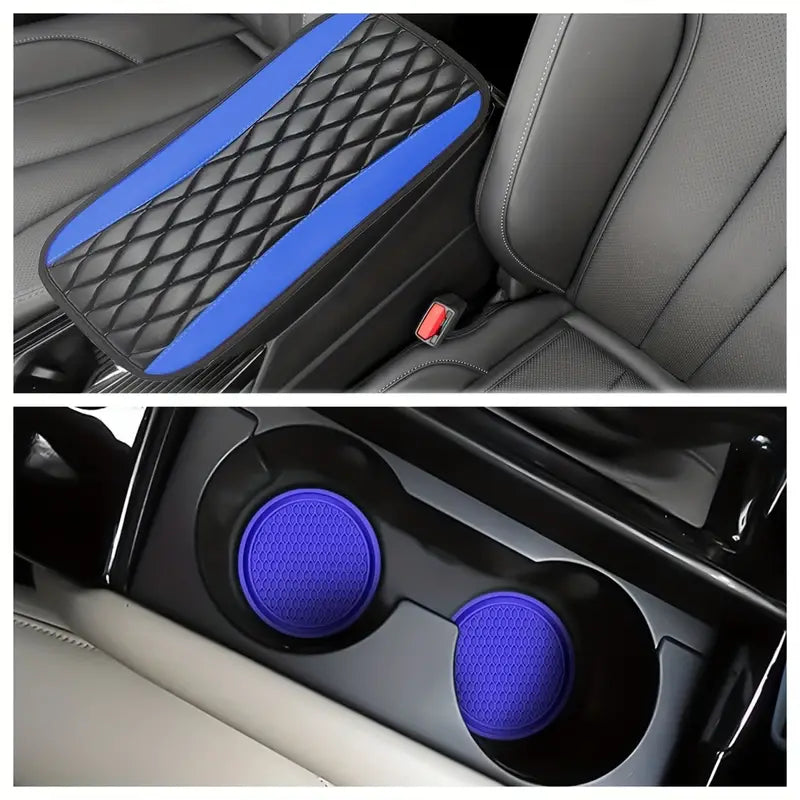 2pcs Non-slip Silicone Coasters, Universal Fit For Most Vehicles.