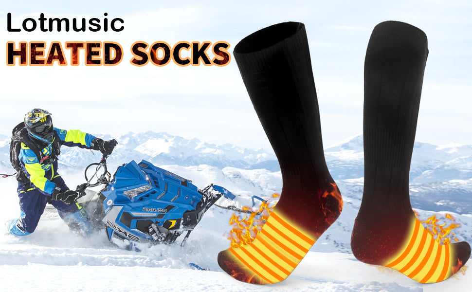 c heating socks are the forefoot and instep, which bring warmth to the feet. The heating is fast and even, 4000Mah Rechargeable Battery,3-Gear Winter Battery Foot Warmer Socks