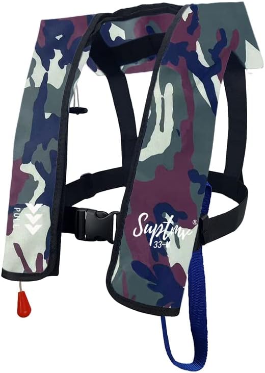 Life Jacket Life Vest Basic Manual, This Life Jacket Buoyancy is 150N, Fits for Universal Adults under 330 lbs (150kg)
