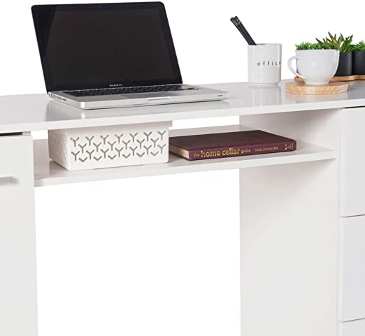 Desk with Storage Shelf for Home and Office
