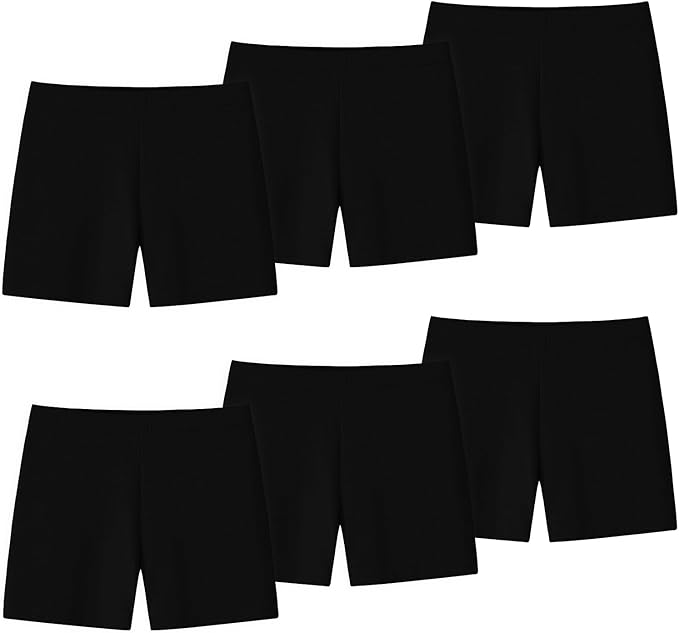 With a hint of elastane, these girls' short leggings provide just the right amount of stretch for comfort and flexibility, retaining their shape wash after wash, Leggings Cotton Summer Gymnastic Pack of 6
