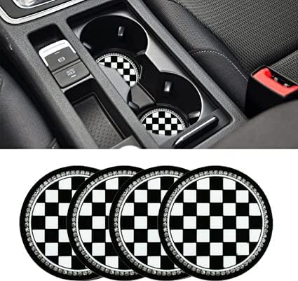 Cup Holder Insert Coasters, this coaster is 2.75 inches in diameter and 0.3 inches thick. This silicone cup holder fits most car cup holders and is the same size as similar mats on the market. Please measure your car cup holder size before purchasing