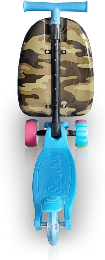 . The luggage print is protected by a layer of clear coat which also gives it a beautiful glossy shine,  Suitcase for Kids - Cute Lightweight Kids Luggage with Wheels