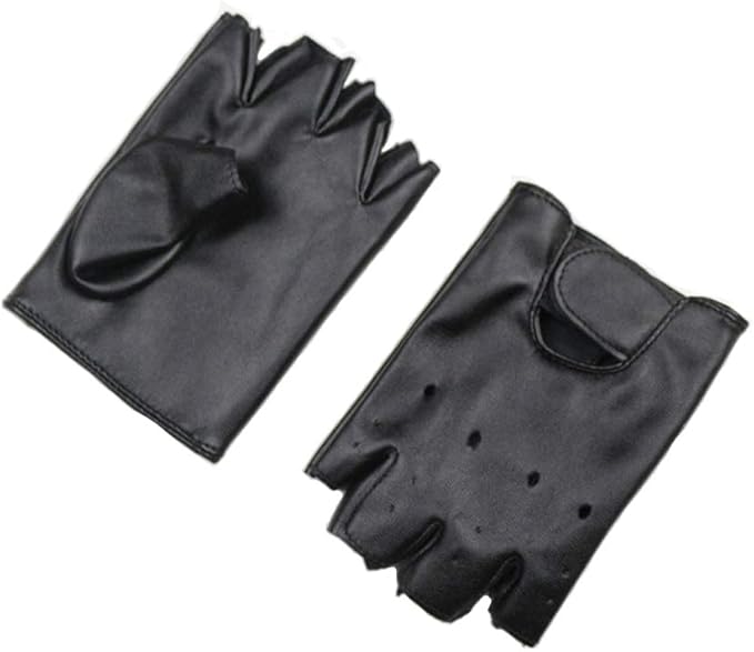The gloves are made with premium quality PU leather. The gloves are comfortable with natural stretch and very soft and well, PU Leather Fingerless Gloves for Boys Girls Outdoor Sports Gloves