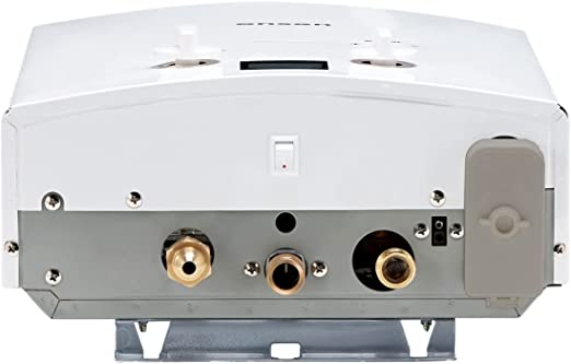 Pump & Accumulator Tank - Dual Ignition - Instant Hot Water - Outdoor Use Only - with LED Screen, Premium Shower Head, & 12-Volt Alligator Clips