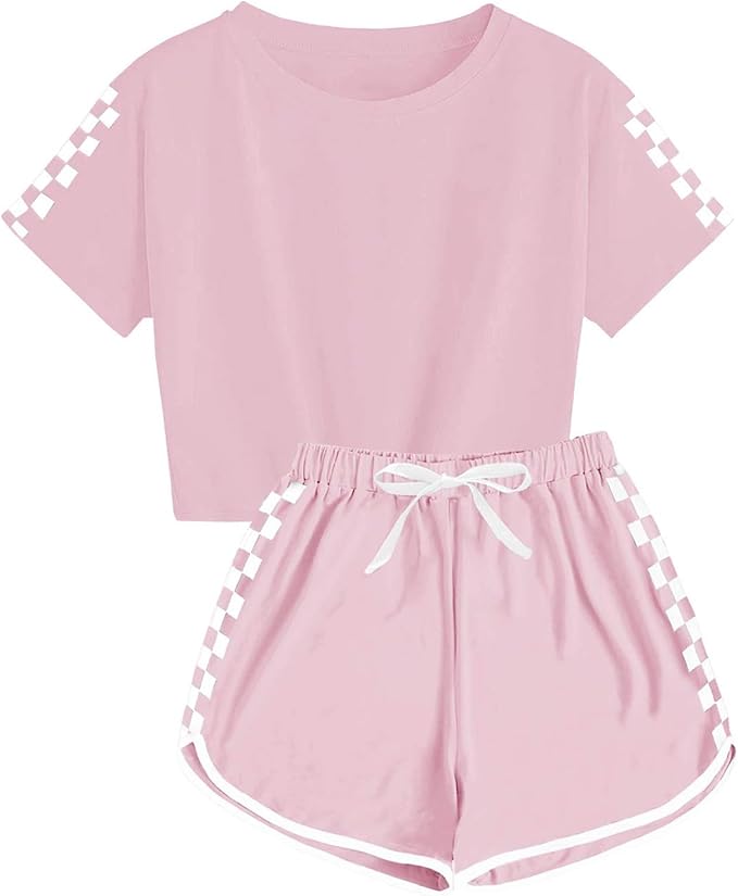 This girls shorts set is suitable for daily wear, causal clothes, school uniform, home. Shorts top sets for girls also perfect for sports wear, walking, running, camping, hiking,