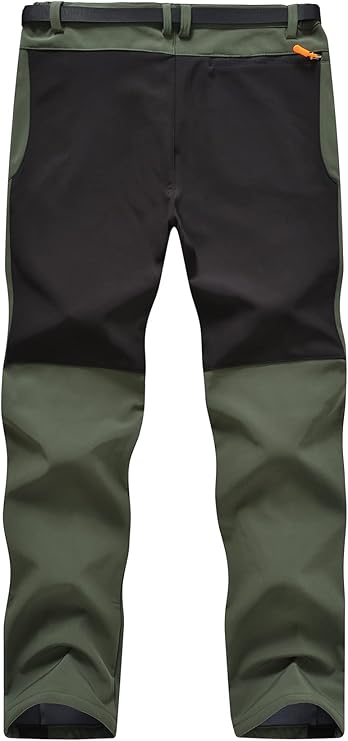elastic waist with belt for an adjustable and comfortable fit; zip fly with hook closure,Snow Pants Quick Dry Waterproof Windproof