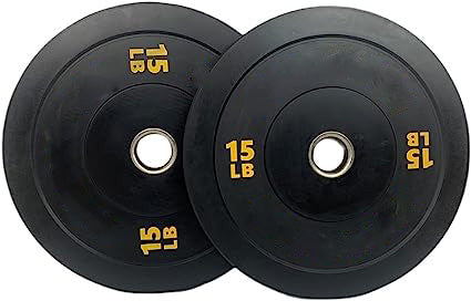 Bumper Plates Weight Plates Strength Conditioning Workouts Weightlifting - set of 2