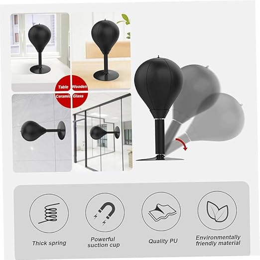punching ball has a total height of 35cm/13.8inch, a connecting rod of 13cm/5.1inch,Heavy Duty Stress Relief Boxing Bag Funny