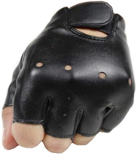 The gloves are made with premium quality PU leather. The gloves are comfortable with natural stretch and very soft and well, PU Leather Fingerless Gloves for Boys Girls Outdoor Sports Gloves