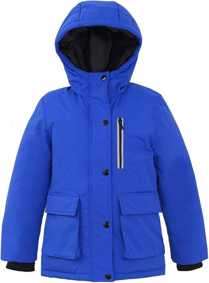 Perfect for everyday wear as well as indoor and outdoor activities including school, PE classes, hiking, running, camping, holidays,  Insulated Parka Thicken Padded Winter Coat with Hood