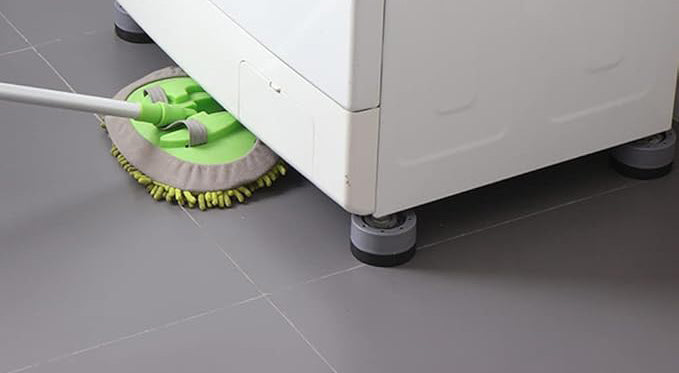 the washing machine is securely placed on the foot pad. Dryer Anti Slip Shock Absorber and Noise Cancelling