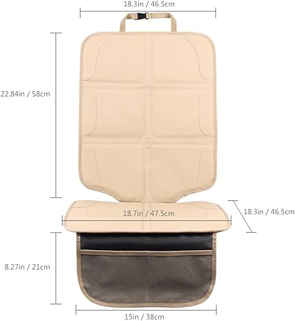 Car seat protector pad protects your car seat from wear, dents, scratches and stains.Car Seat Protector, Extra Thick Car Seat Covers Non-Slip Waterproof Mat