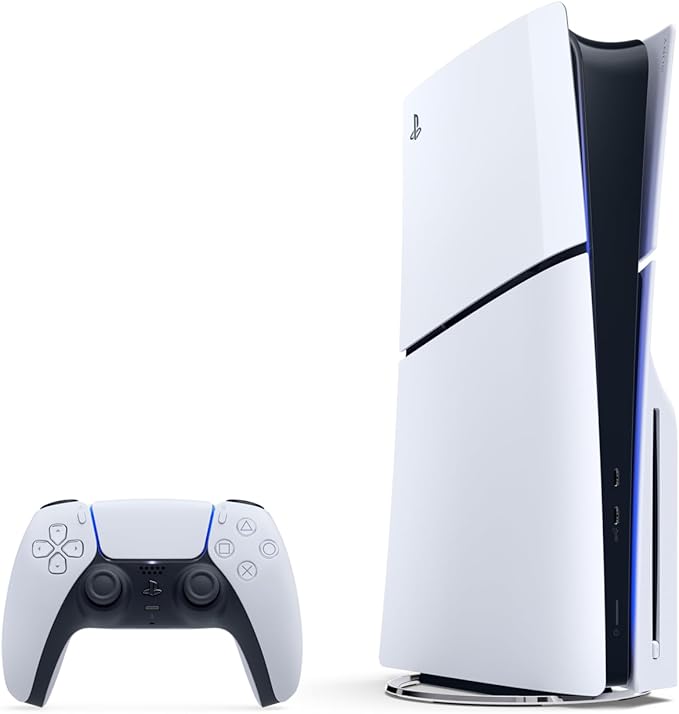 Marvel at incredible graphics and experience new PS5 features. Play a back catalog of supported PS4 games, PlayStation 5 Disc Edition Console (slim)