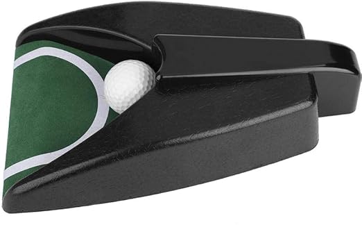 This golf training aid tools set includes a putter, a golf ball and a device that can automatically make ball return. Set with Ball Return System for Indoor Outdoor Golf Games Golf Golf