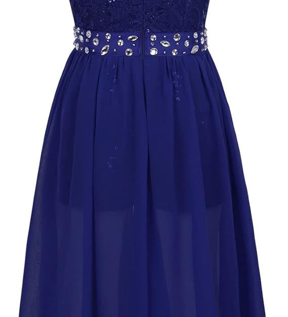 Sleeveless, round neck with shiny beaded decoration, ruched bodice, flattering satin pleated waist, back zipper closure, Sleeveless Wedding Party Bridesmaid Dresses Maxi Dress Romper Prom Gown Flower Girl Dress