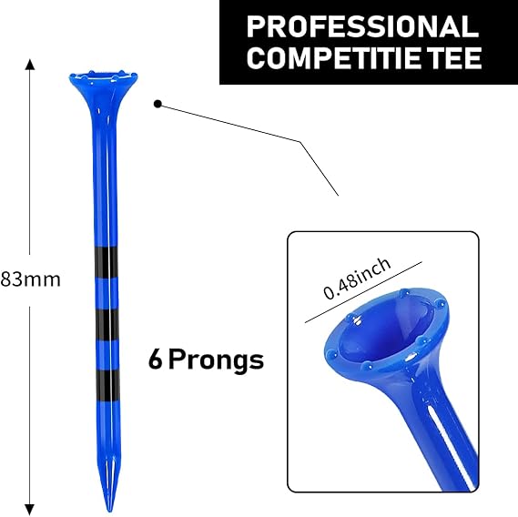 :Exclusive Step Design Helps You Achieve Consistent Golf Shots,Golf Plastic Tees 3 1/4 Unbreakable Bulk Excellent Durability Stability