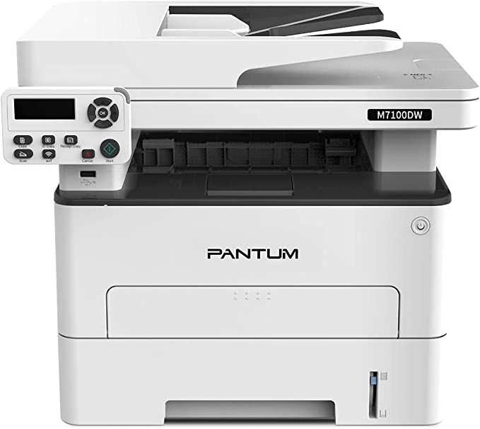 Pantum M7107DW Multifunction Laser Printer Scanner Copier 3 in 1, Wireless Monochrome Printer Black and White