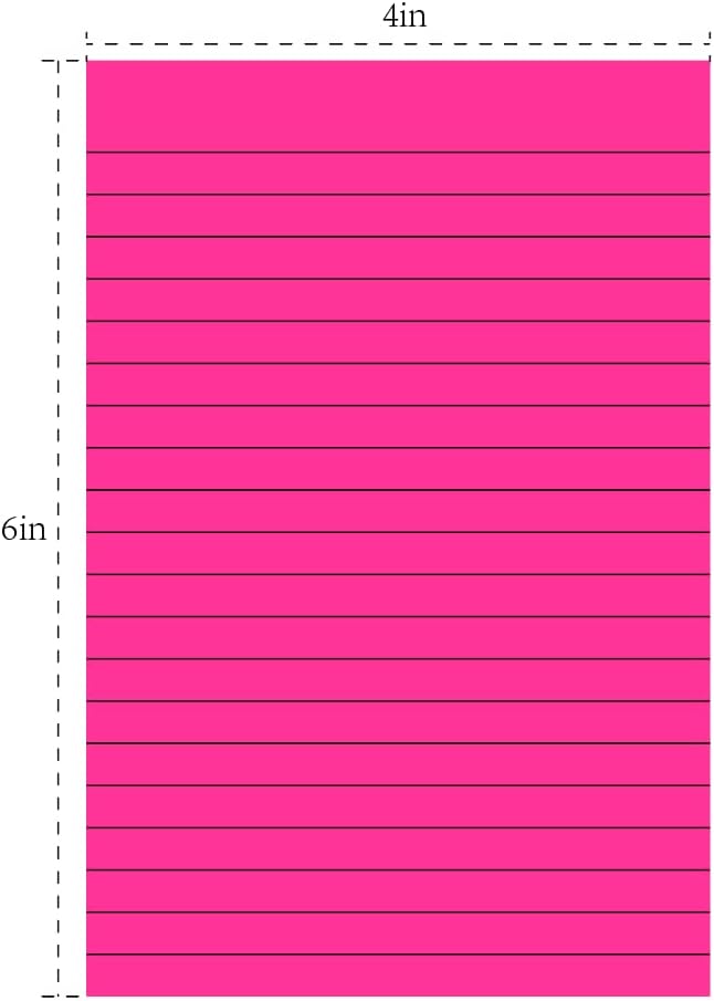 Sticky Notes don't Fall off and Removes Cleanly, Super Stickies it,Bright colors Sticky Notes with Lines,Colorful Notepad