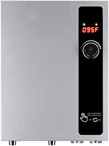 Tankless Water Heater Electric 27kW 240 Volt, thermomate On Demand Instant Endless Hot Water Heater, Digital Temperature Display for Residential Whole House Shower, 114A GRAY