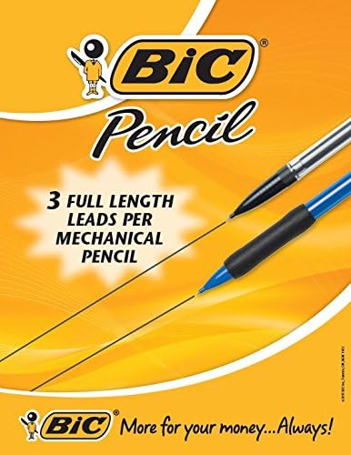 pencils equipped with lead that does not smudge and erases cleanly, Pencils with Erasers, Medium Point (0.7 mm), 5-Count Pack, Bulk