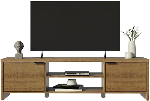 Storage cabinets on the sides, meuble TV, TV Stand Cabinet with Storage Space and Cable Management for TVs up to 65 Inches