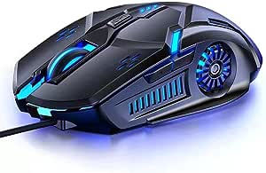 USB Wired Gaming Optical Mice with 6 Programmable Buttons and 7 Colors LED Backlit, 16.8 million RGB LED color options (LED Backlight can be disabled). 18 programmable buttons, 5 memory profiles each with a dedicated light color for quick