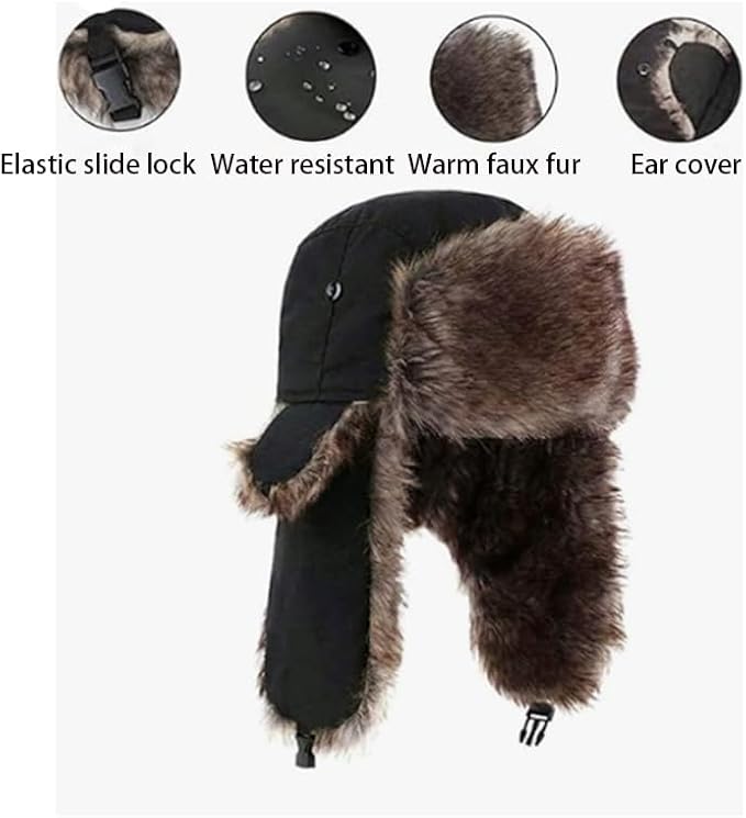 winter balaclava combines the functionality of a winter hat, earmuffs and scarf to keep the head, Waterproof Winter Hunting Hat