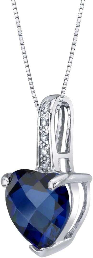 Includes 18 inch box style Italian-made Sterling Silver Chain. Hypoallergenic,14K White Gold, Genuine Gemstone Birthstone Teardrop Solitaire,