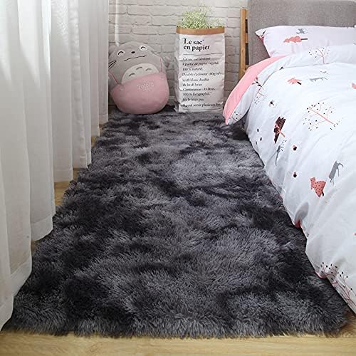 Rug Fluffy Thick  Grey Living Room - 3X5