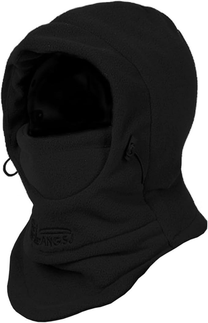 Can effectively resist rain and snow. And it is warm and breathable which is perfect head gear, Balaclava Fleece Winter Hat Neck Warmer