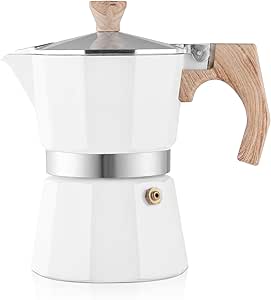 espresso makers and improved on them in many ways. We gave the Milano Stovetop Espresso maker a larger soft touch handle with a burn guard for your finger, Aluminum COFFEE Pot