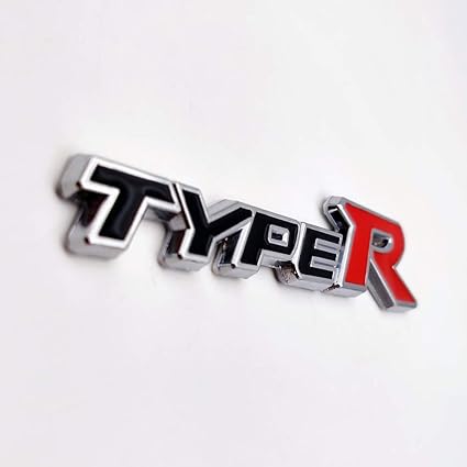 Metal Type-R Logo 3D Racing Sport Badge Turbo Sticker