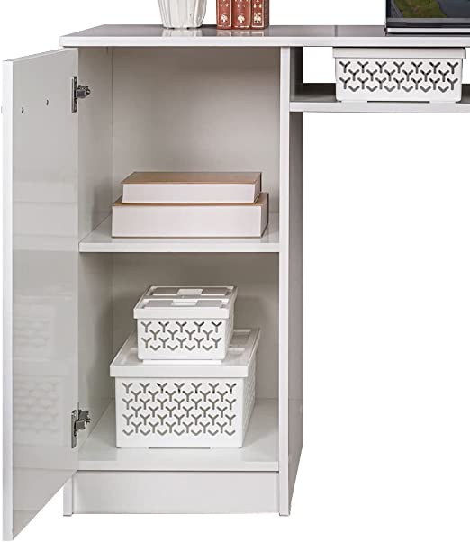 Desk with Storage Shelf for Home and Office