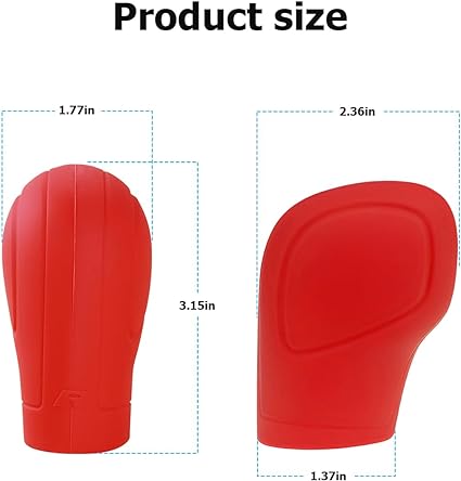 Vehicle Interior Accessories, 2 Pack Car Gear Shift Knob Cover Comfortable Handbrake - Silicone