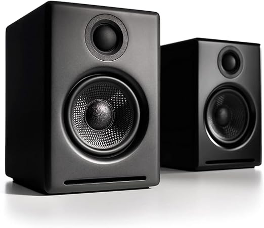 Simple wireless connection from up to 30m away with your smartphone or computer, A2 Plus Wireless Bluetooth Desktop Speakers - 60W Computer Speakers for Music and Gaming
