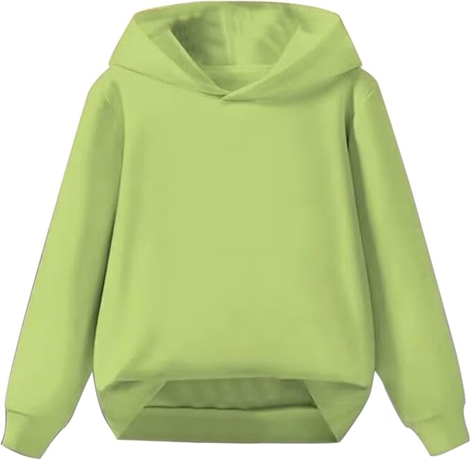 Youth hoodies for boys and girls, sweatshirts children pull on hoody sweatshirt youth hooded sweatshirt classic solid sport pullover top lightweight series plush cotton
