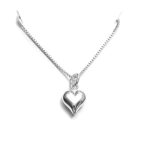 Necklace measure 14 inches plus a 2-inch extender, so it's adjustable to 16 inches. Necklace chain is an Italian made sterling silver box necklace chain, the chain type that does not easily get tangled