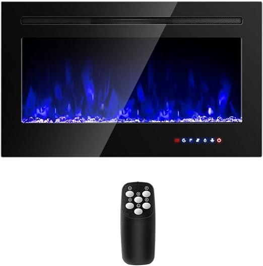 touch screen control panel. A variety of flame color and brightness settings, temperature settings from 62℉ to 82℉and